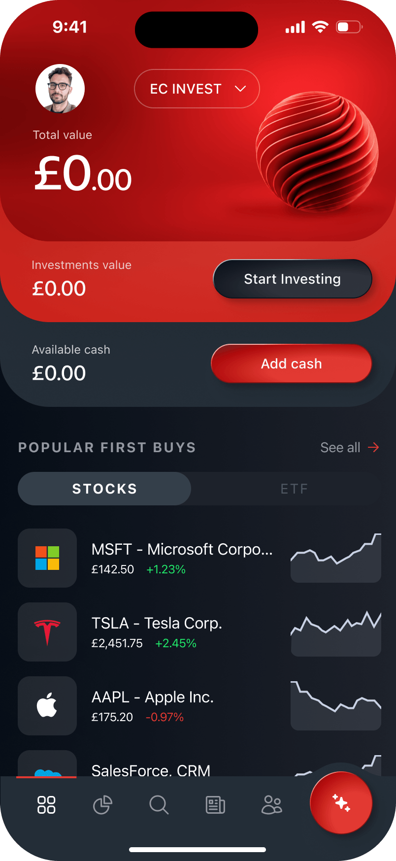 Step 3 – ready to invest