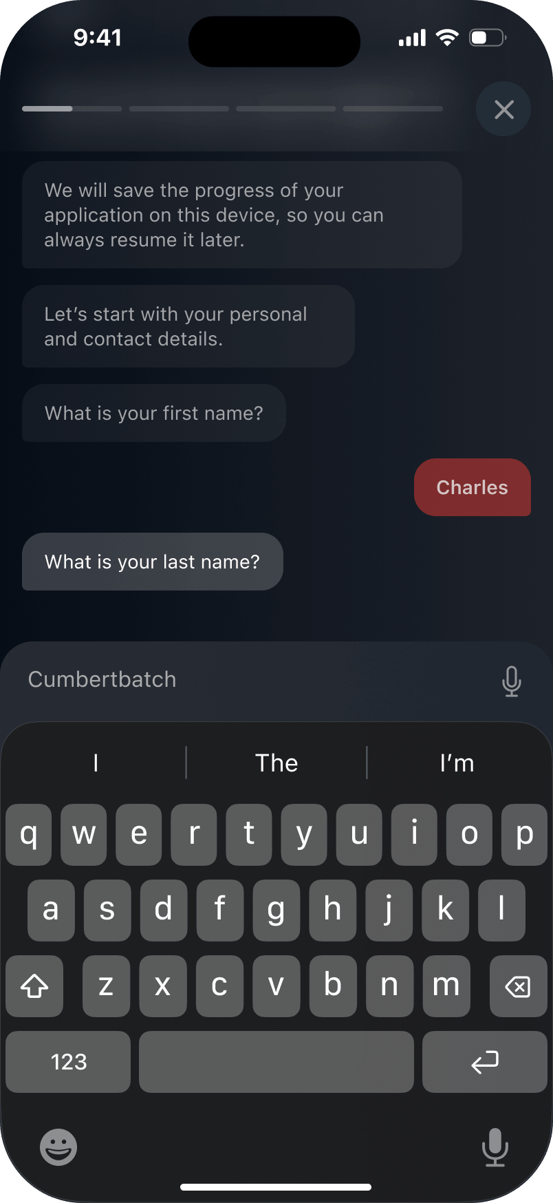 Step 1 – fill the form